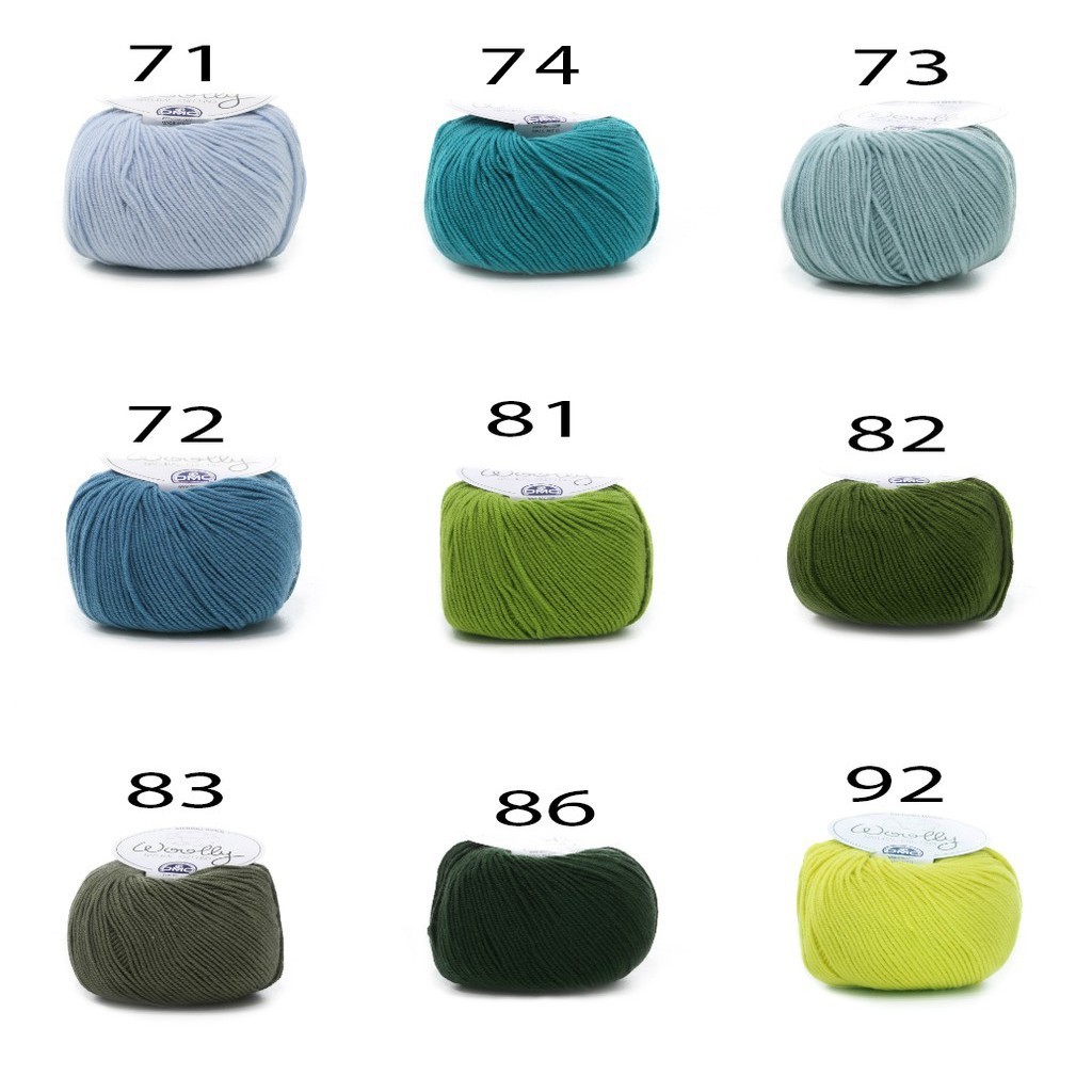 Cuộn Len DMC Woolly Merino (BẢNG MÀU 1)