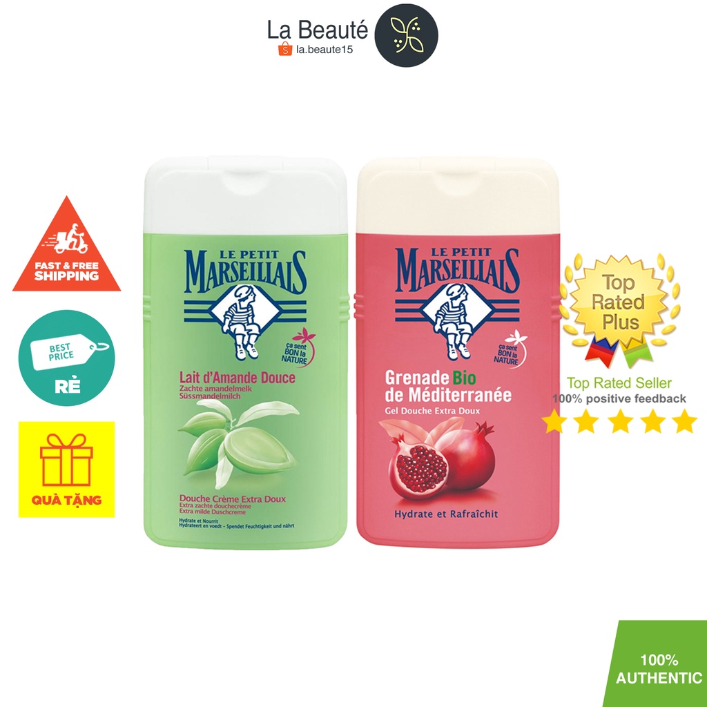 Le Petit Marseillais Gel  Extra Doux - Sữa Tắm Chiết Xuất Thảo Mộc 250ml