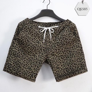 QUẦN SHORT NAM HOẠ TIÊT DA BEO, CHẤT KAKI THUN CO GIÃN
