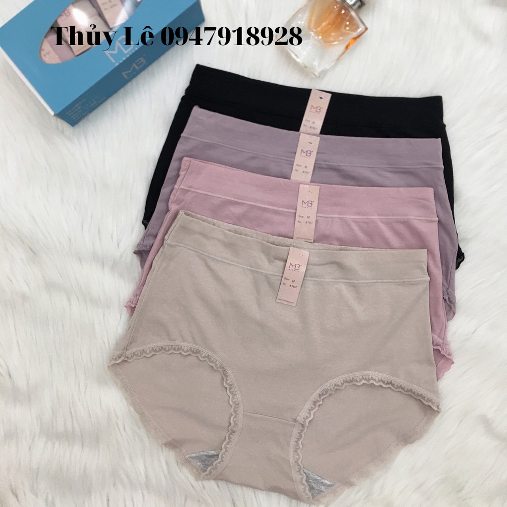 Hộp 4q lót cạp cao MB dáng cạp cao SIÊU THOẢI MÁI, ôm trọn vòng mông, gen bụng - Nội y sức khỏe