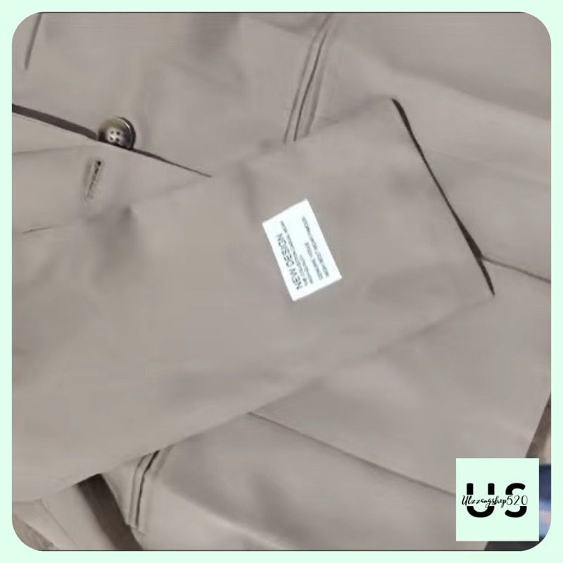 Áo vest blazer Korea nâu tây có tem dáng công sở Ulzzangshop520