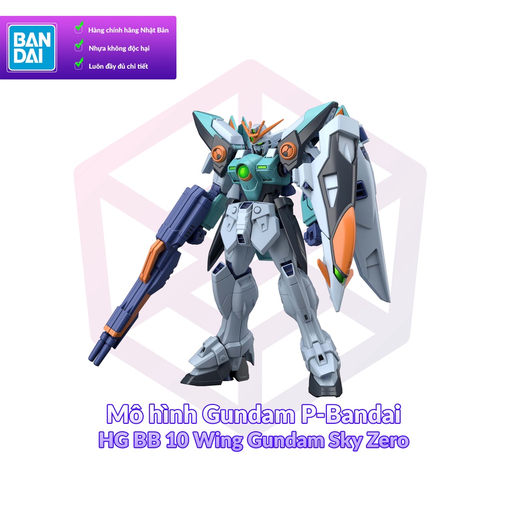 Mô hình Gundam P-Bandai HG BB 10 Wing Gundam Sky Zero 1/144 Breaker Battlogue [GDB] [BHG]