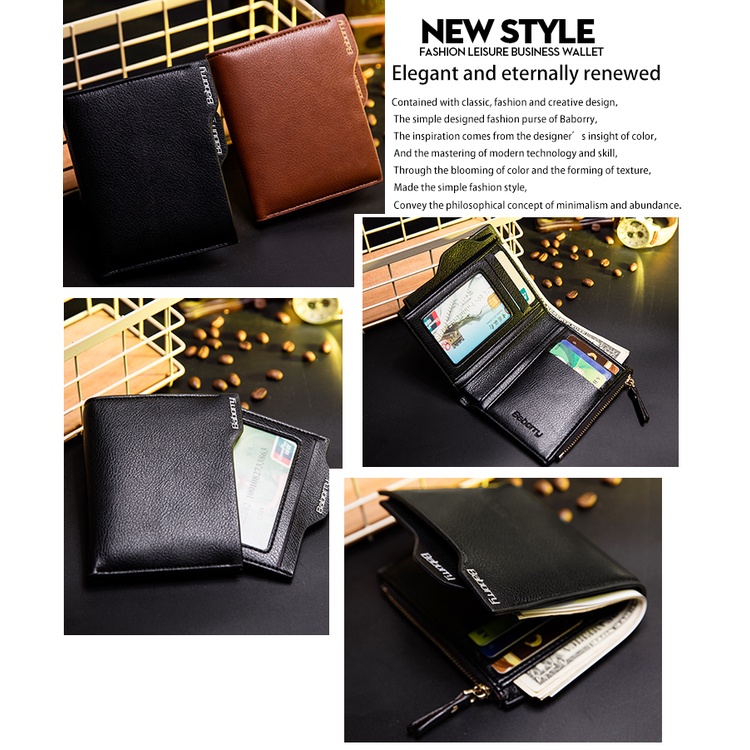 Ví nam Baborry cao cấp hàng nhập mẫu đẹp sang trọng thanh lịch