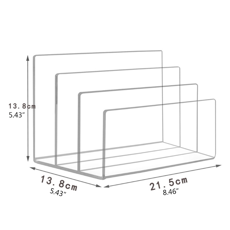 Wer 1 Khay Đựng Tài Liệu / Sách Bằng Acrylic Trong Suốt Sành Điệu