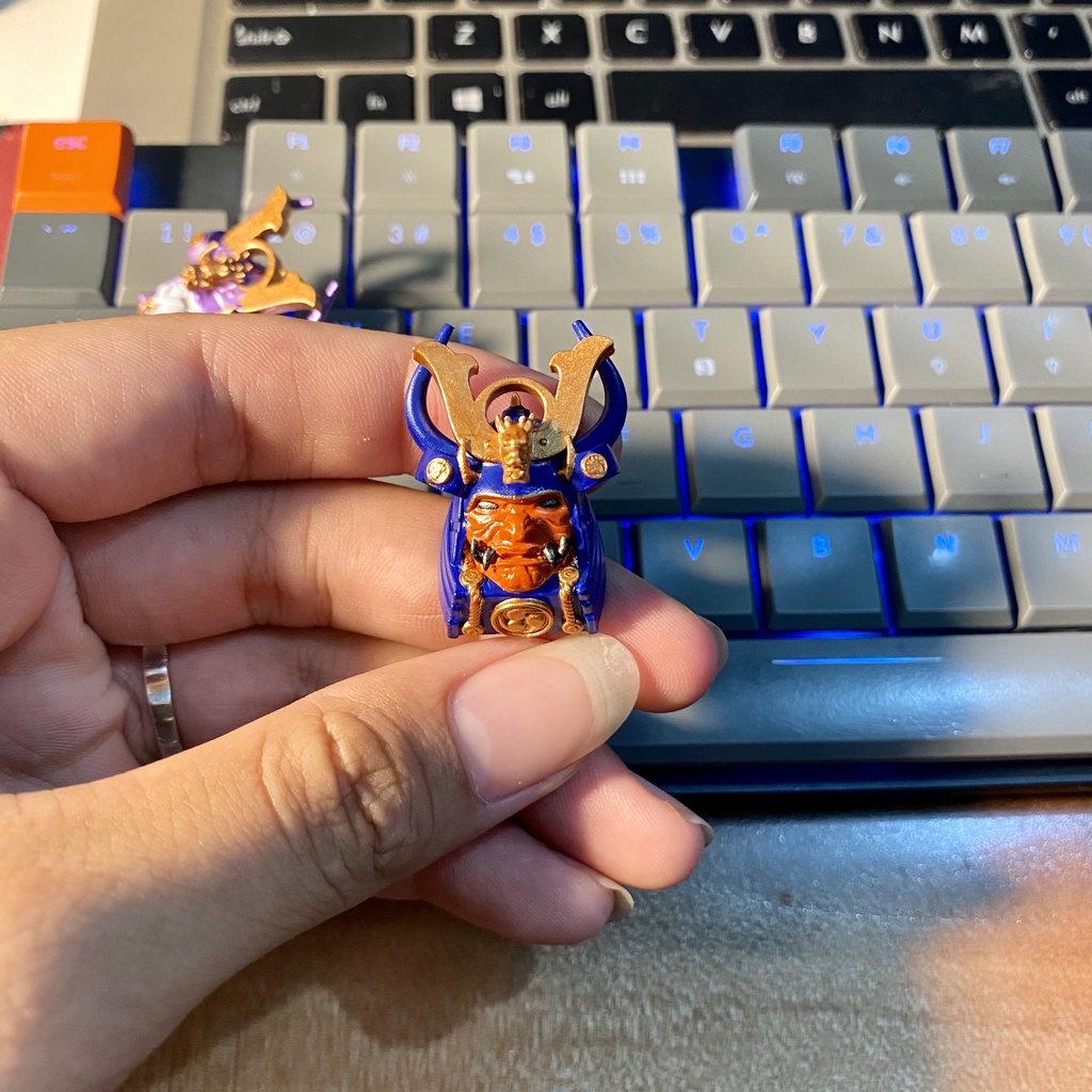 Keycap Artisan Samurai Xanh Dương Đậm