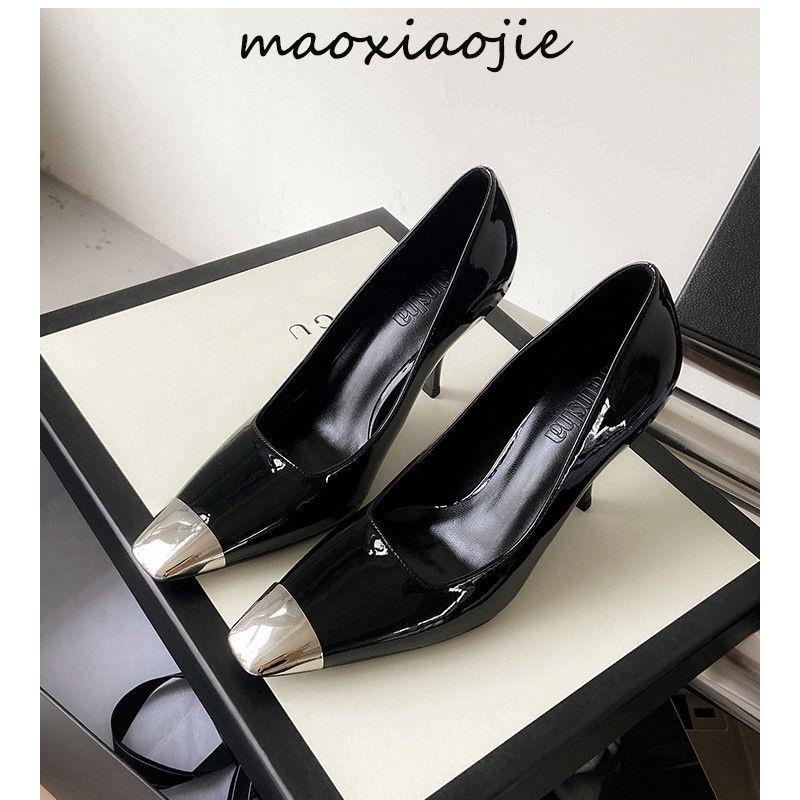 Giày cao gót chất liệu da thời trang quyến rũ cho nữ