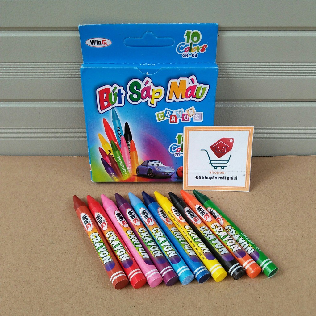 BỘ 10 BÚT SÁP MÀU CHO BÉ CRAYONS