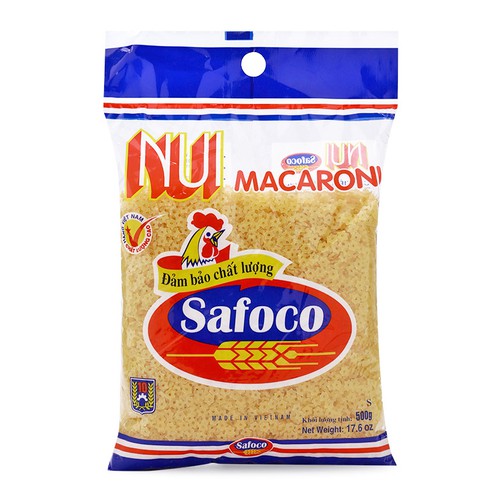 Nui Safoco 500g (Nui sợi nhỏ, rau củ, tôm khô, sao...)