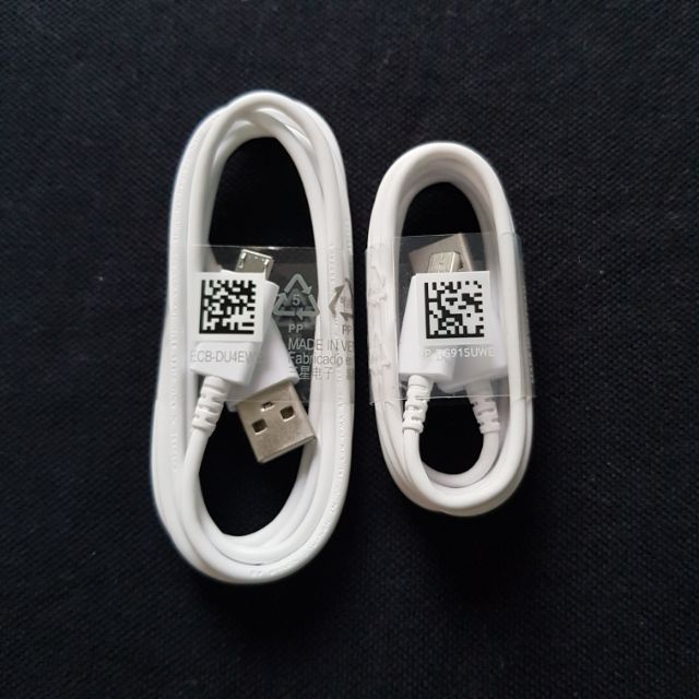 Combo 2 Cáp MicroUSB Samsung 1,2 & 1,5m Chính Hãng SSVN New 100%