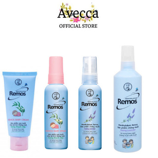 Kem, Xịt Chống Muỗi Hương Khuynh Diệp Và Oải Hương Cho Bé - Người Lớn Remos (60ml, 70g, 150ml)