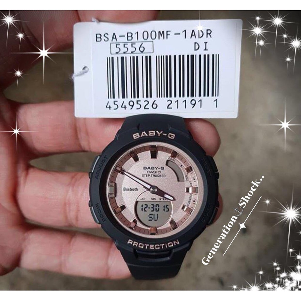 Đồng hồ nữ Casio Baby-G Nữ BSA-B100MF-1A chính hãng - chống nước độ sâu 50m - BH Pin