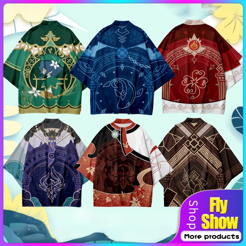 Áo kimono hóa trang nhân vật Kaedehara Kazuha cỡ lớn kiểu dáng thời trang