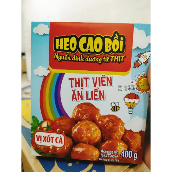 HEO CAO BỒI THỊT VIÊN ĂN LIỀN XỐT CÀ CHUA SIÊU NGON
