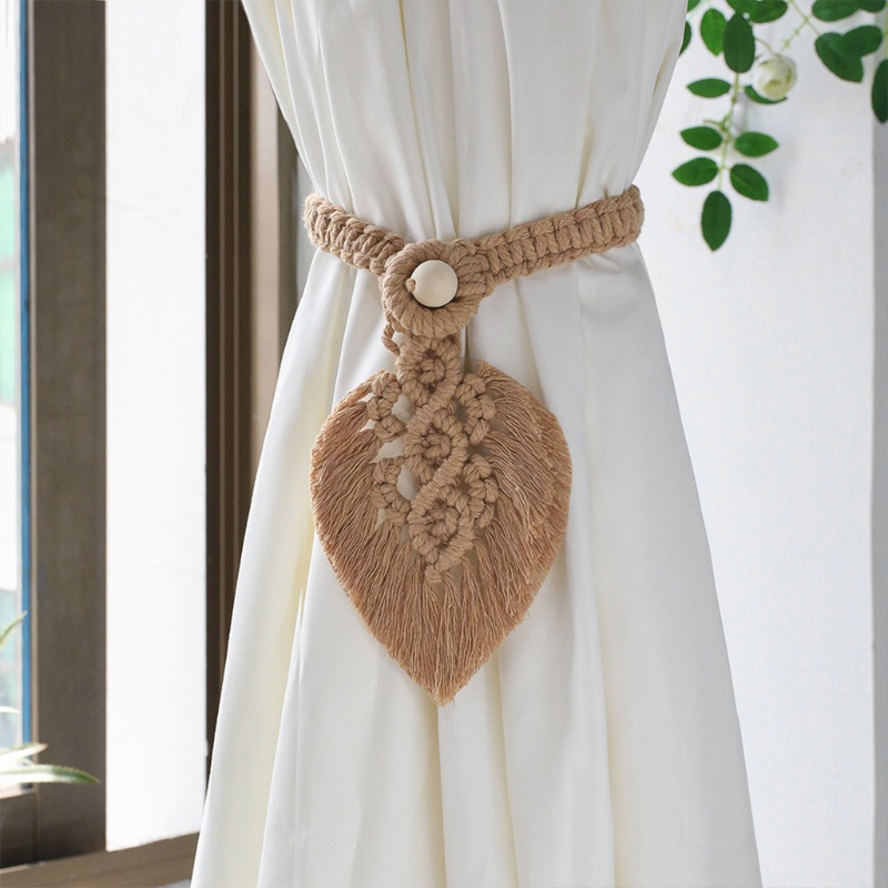 Dây Buộc Rèm Cửa Bện Tay Phong Cách Bohemian
