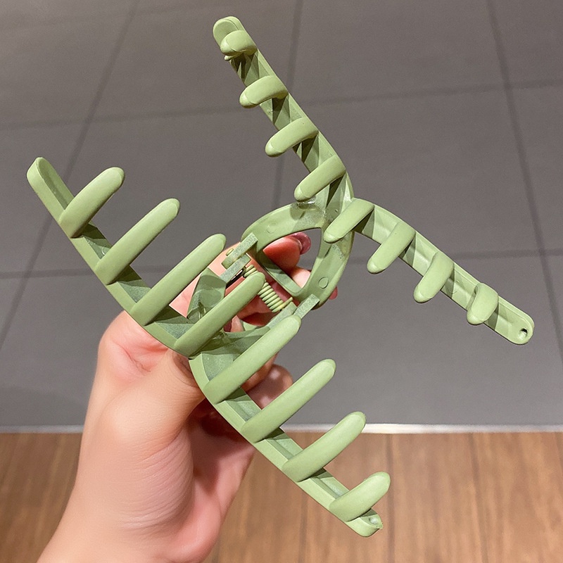 Kẹp Tóc Hình Vuông Bằng Nhựa Acrylic Bề Mặt Nhám Phong Cách Hàn Quốc Cho Nữ