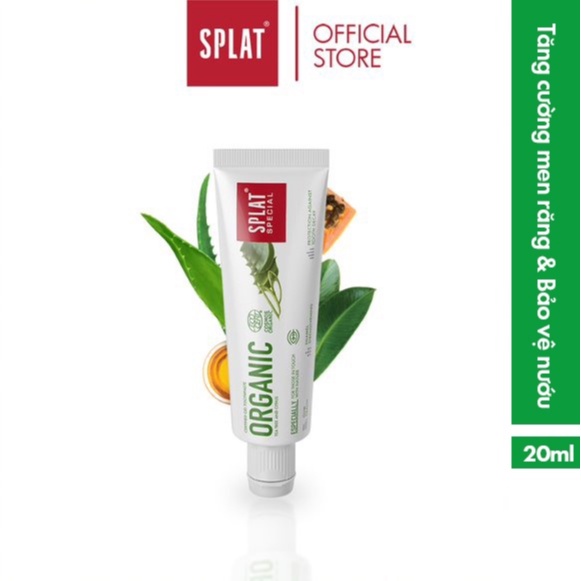 Kem Đánh Răng SPLAT Organic Special Dạng Gel Giúp Bảo Vệ Men Răng Hiệu Quả, Thúc Đẩy Nướu Phát Triển - 20ml