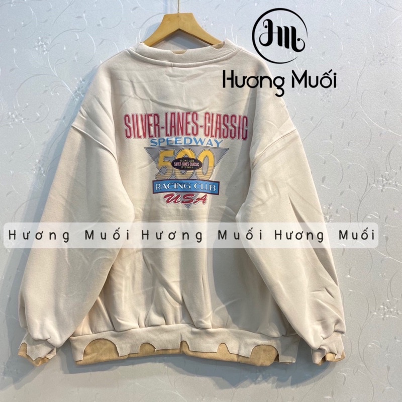 Áo nỉ cổ tròn pha rách 500 - sweater nỉ bông | BigBuy360 - bigbuy360.vn