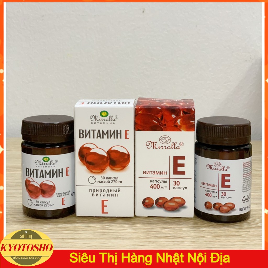 Vitamin E (tổng hợp các E đỏ mới nhất chính hãng của Nga)