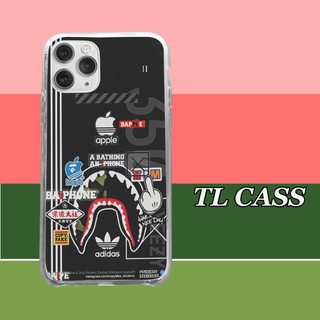 Ốp iphone phong cách hình bearbick bape cá mập Iphone 7/8/8Plus/X/Xs/Xs Max/11/11 Promax/12/12 Promax OFFPOD00176