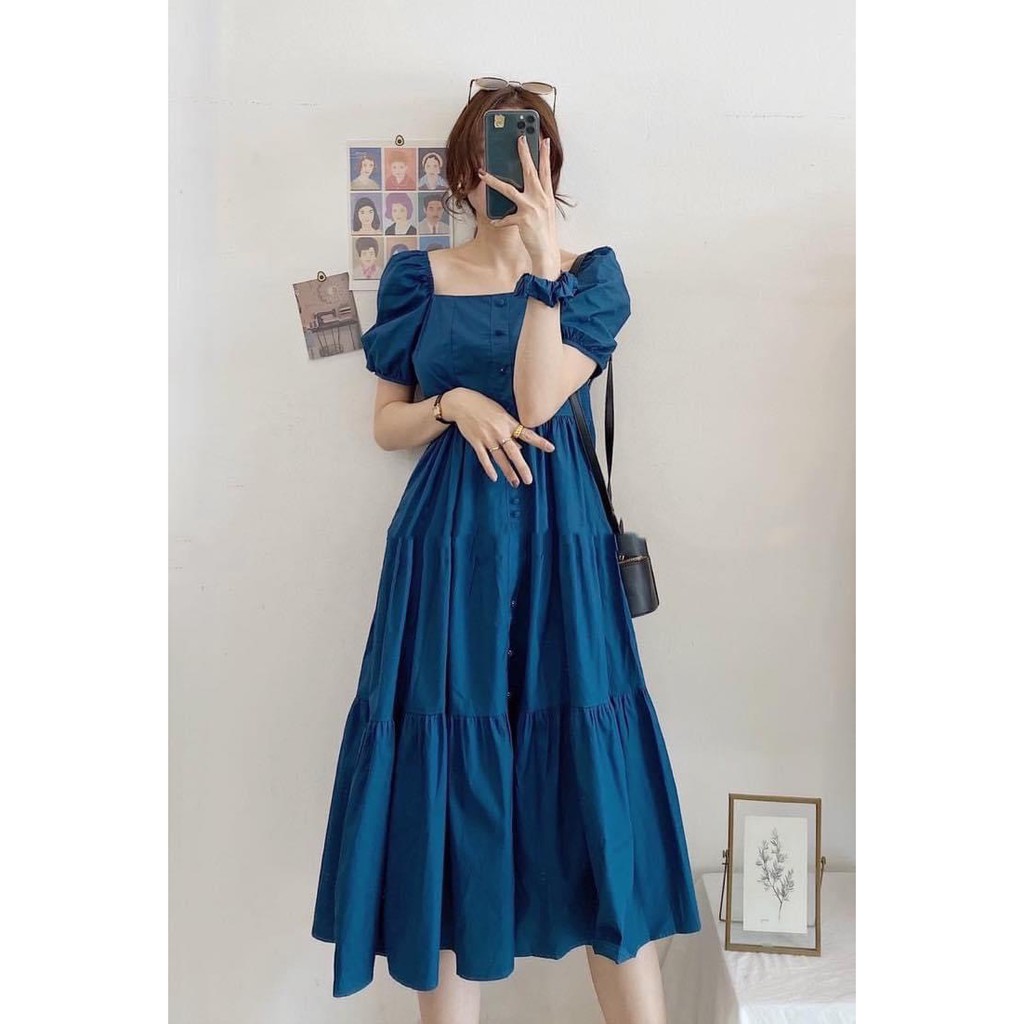 Váy babydoll dáng dài mặc được hai kiểu siêu bánh bèo hàng L1 | BigBuy360 - bigbuy360.vn