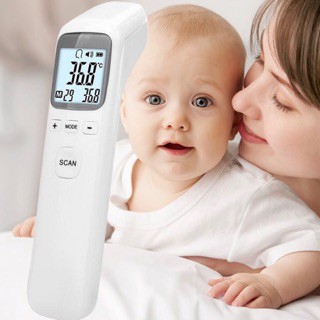 Nhiệt kế điện tử hồng ngoại đo trán cho bé, cây đo nhiệt độ em bé trẻ sơ sinh chính hãng Scan