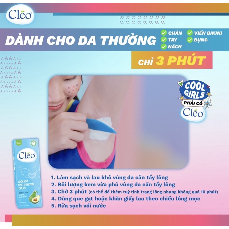 Kem Tẩy Lông Cleo Chiết Xuất Từ Bơ | BigBuy360 - bigbuy360.vn