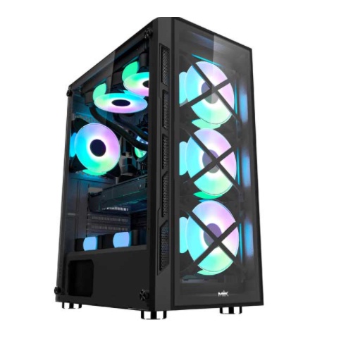 Vỏ Case máy tính MIK TN10 Mid Tower (Tặng 3 Fan RGB) new