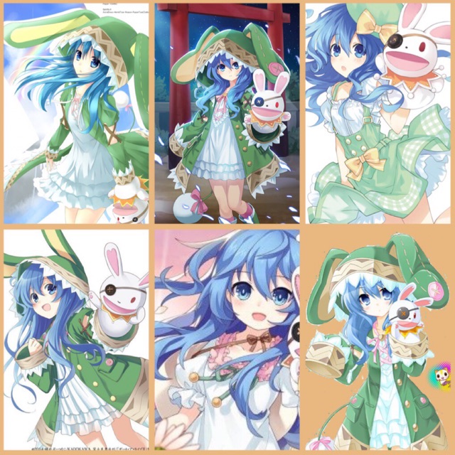 Poster yoshino date a live 1-5 tấm a4 có đề can bóc dán nhiều mẫu