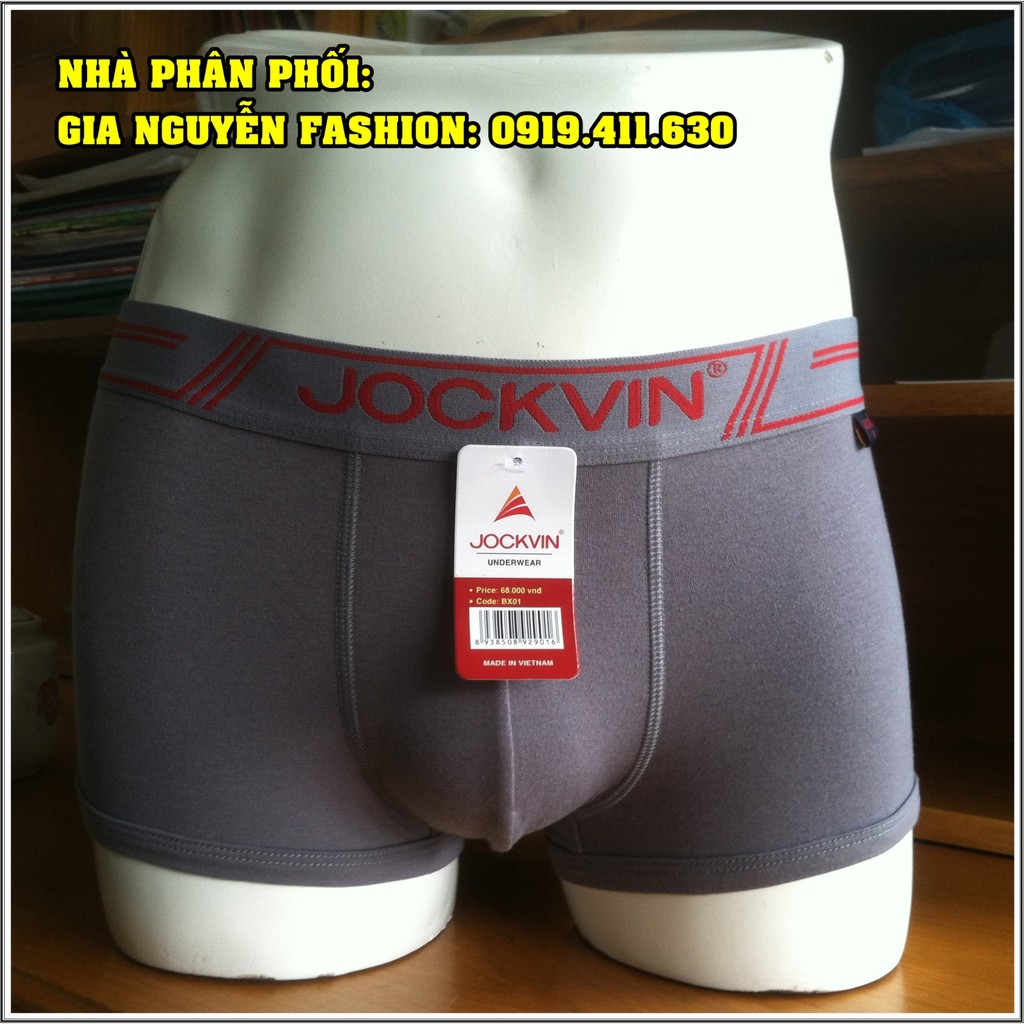 Bộ 4 Quần BOXER JOCKVIN Cao cấp - Chất liệu cotton 4 chiều