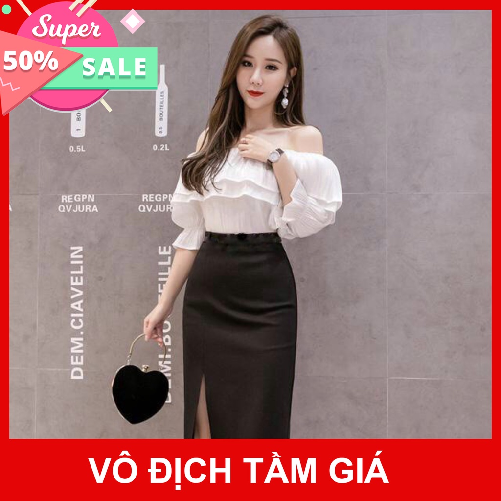 Chân Váy bút chì/chân váy công sở sẻ trước/nhiều màu tùy chọn chất vải co dãn dáng ôm mềm mại dễ thương