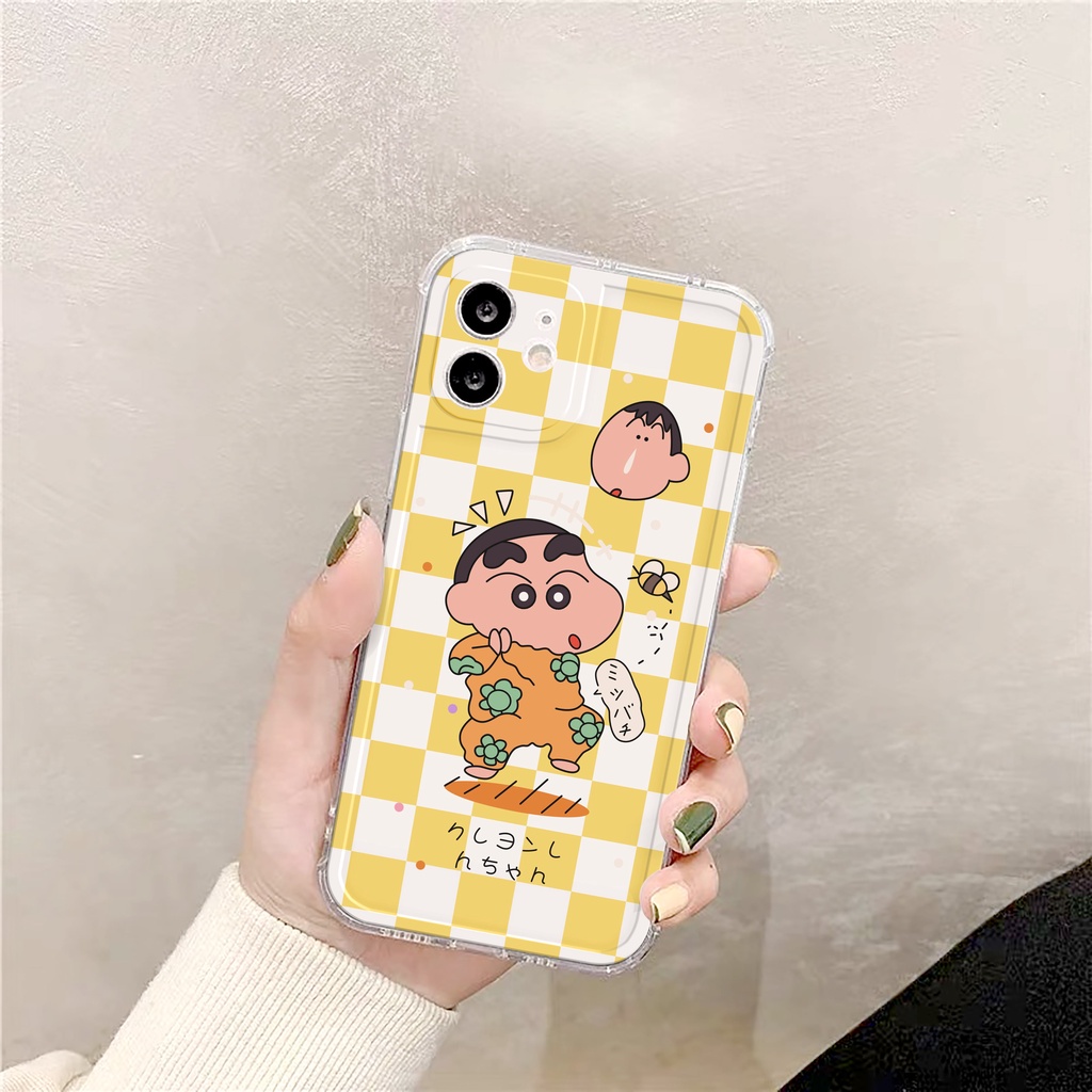 Ốp lưng iphone Crayon Shin trong cạnh vuông 6/6plus/6s/6splus/7/7plus/8/8plus/x/xr/xs/11/12/13/pro/max/plus/promax