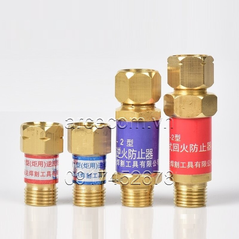 Bộ van chống cháy ngược ren 16mm cho tay cắt, tay hàn gió đá