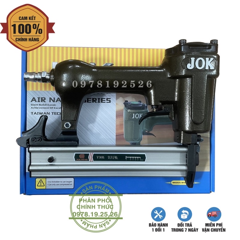 ￼Súng Bắn Đinh Gỗ F30 JOK Dùng Hơi - Hàng Chính Hãng