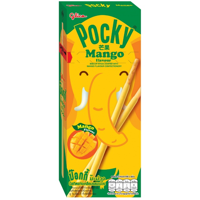 Bánh que Pocky Glico Thái Lan socola, xoài, chuối, dâu, matcha