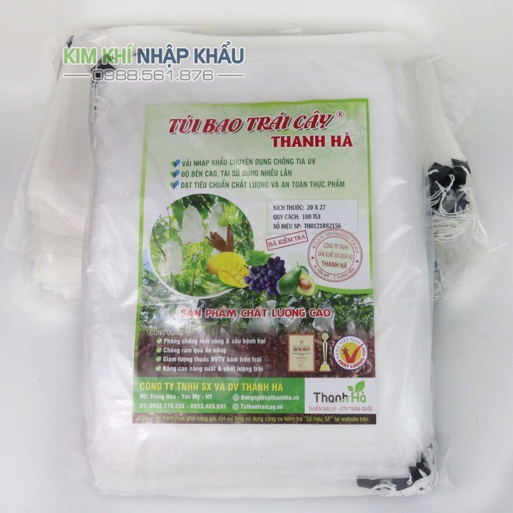 Túi bọc trái cây THANH HÀ bao xoài thái kích thước 20x27- 50 túi