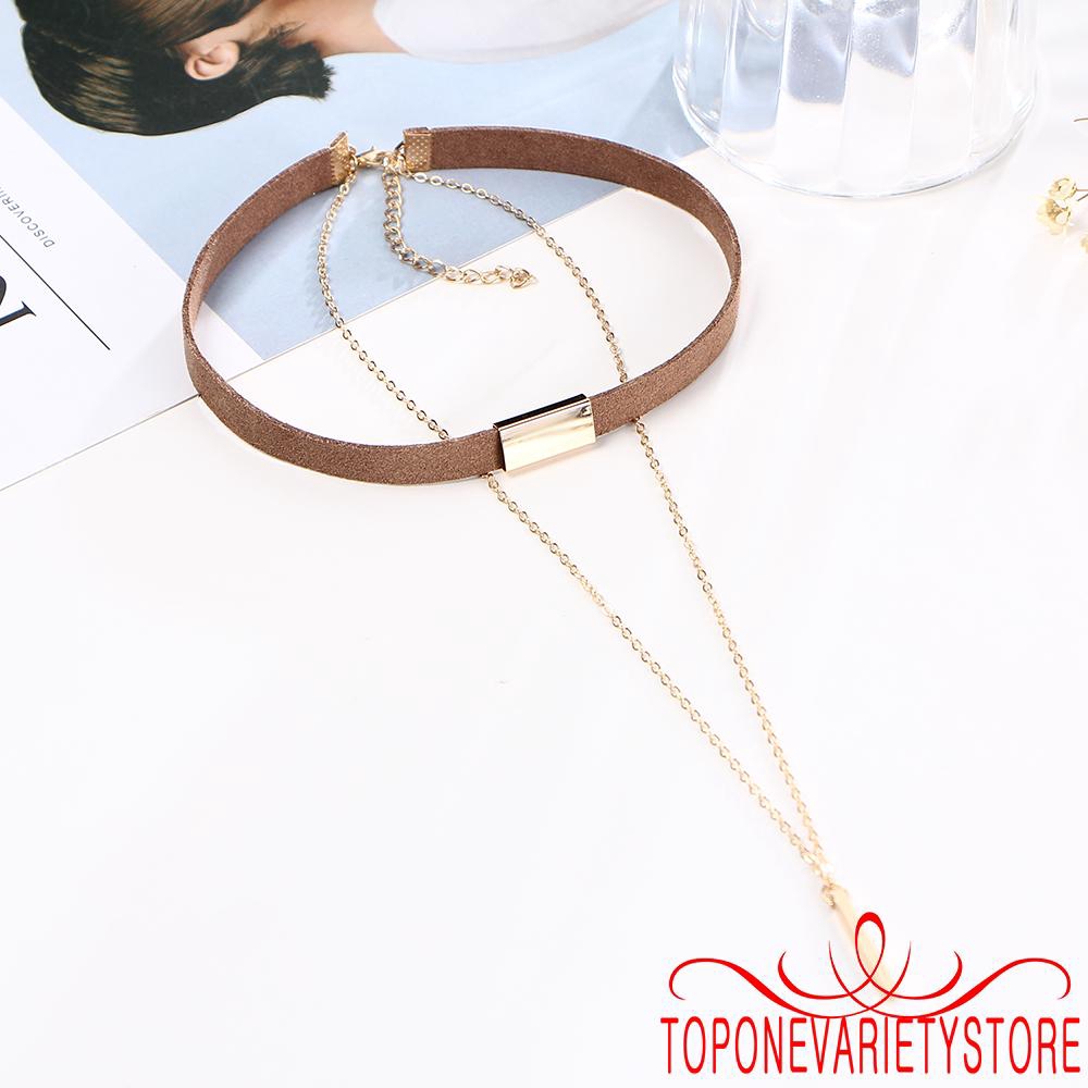 Vòng cổ choker thiết kế đơn giản thời trang thanh lịch cho nữ