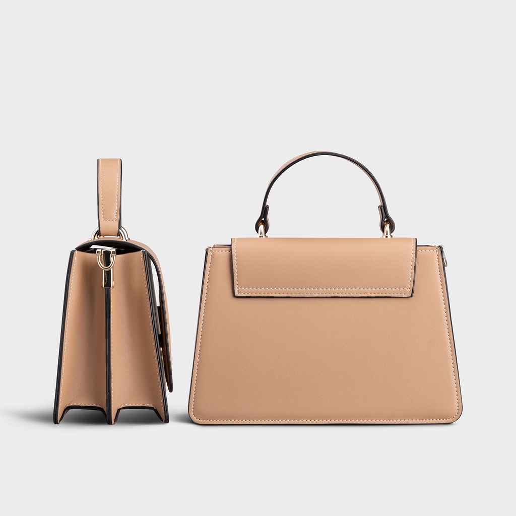 Túi đeo chéo da nữ nắp gập phối quai xách YUUMY Seasand YN128