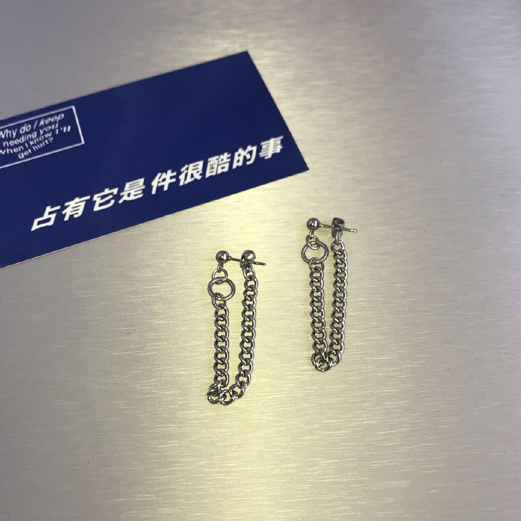 Bông tai dáng dài cá tính phong cách hip hop độc đáo hợp thời trang