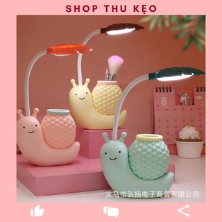 Đèn học ốc sên ⚡FREESHIP⚡ Đèn  tích điện ánh sáng điện LED cho học sinh