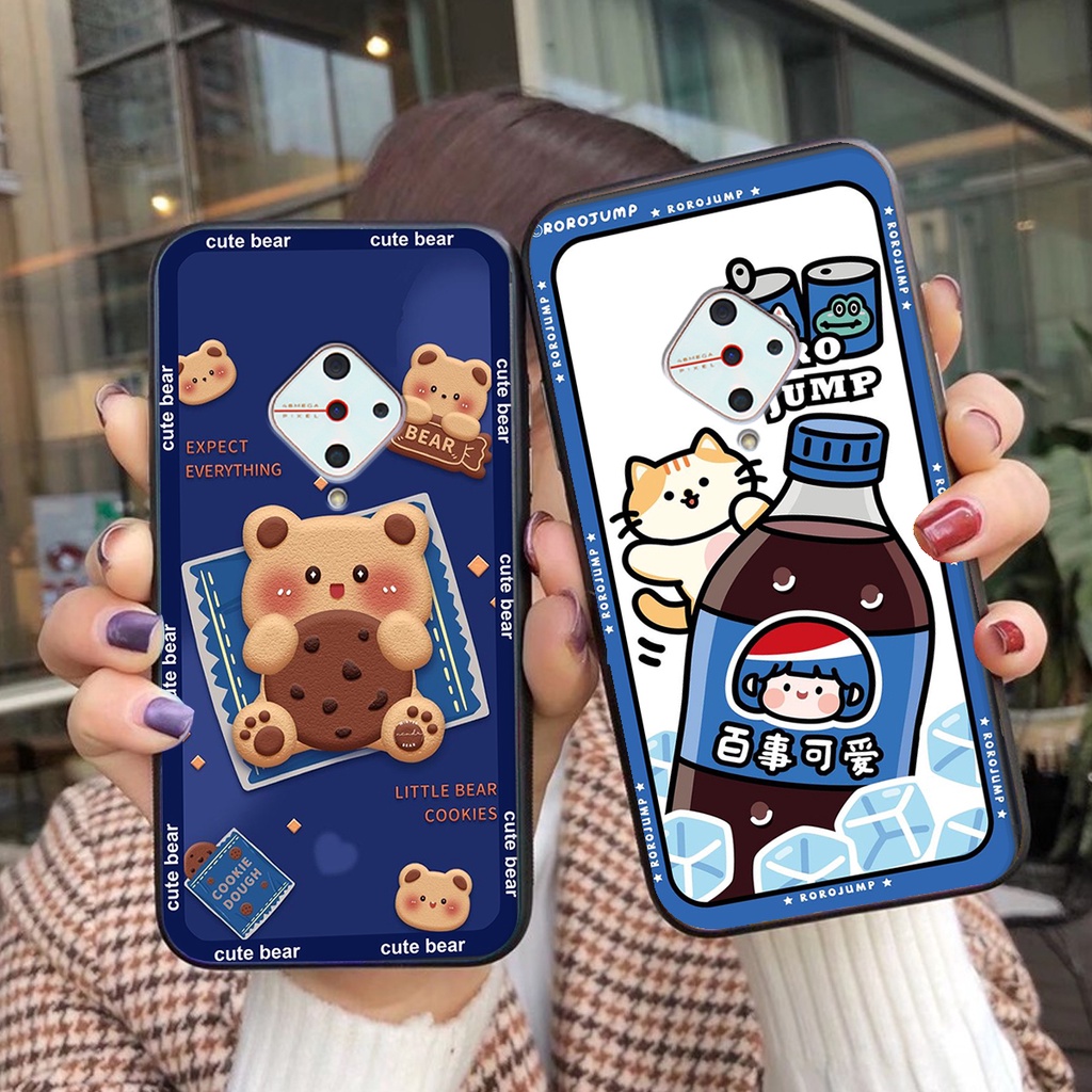 Ốp lưng Vivo S1 PRO in hình 3D GẤU cute be@r, soda, happy day cực hot ,thời thượng