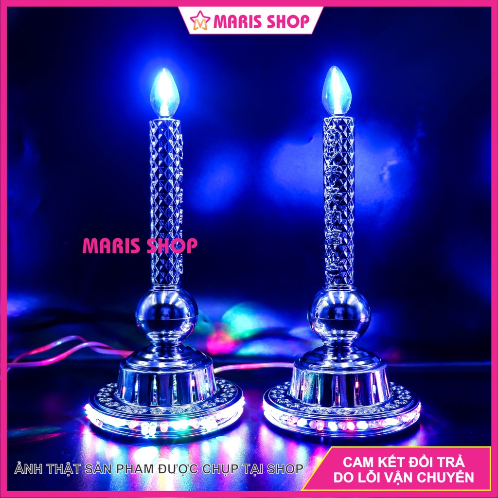 Đèn thờ Thiên Chúa cao 29cm nhiều màu , đèn cầy nến Công Giáo, mẹ Maria, Thánh Giuse [NEN-9]
