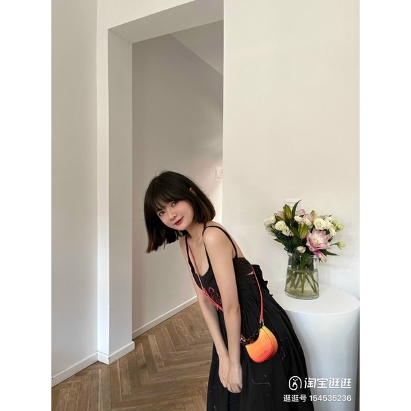 Túi cê ka mini dáng bầu bản 2 dây kèm hộp siêu xinh 1222#