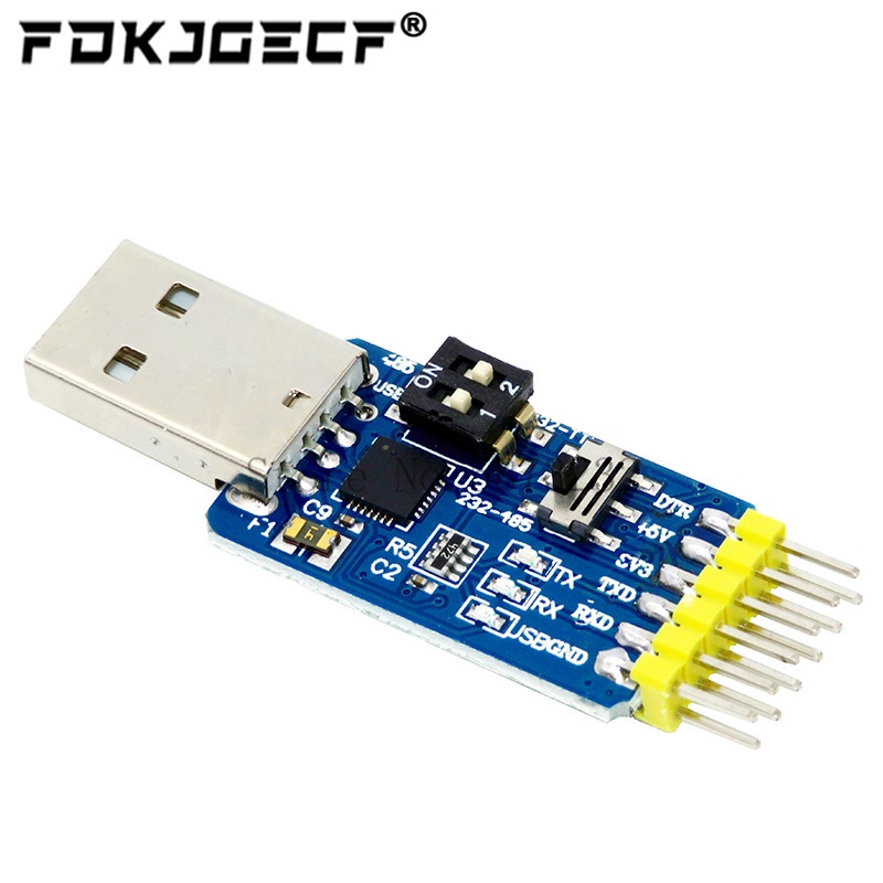 1 Mạch Chuyển Đổi CP2102 USB Sang UART TTL RS232 USB TTL Sang RS485 6 Trong 1 Cho Arduino