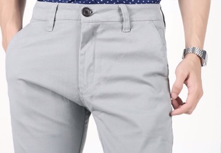 Quần kaki dài xám