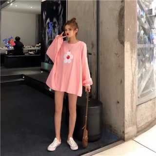Áo thun dài tay kiểu oversize