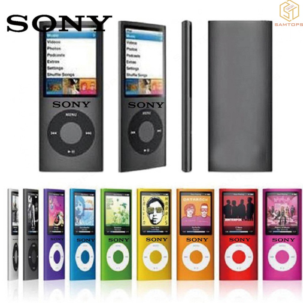 Máy Nghe Nhạc Mp3 Mp4 Sony Walkman 1.8 Inch Kèm Đài FM / E-book / Máy Ghi Âm Chuyên Dụng