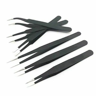 Nhíp gắp đá,gắp mi,sticker. màu đen