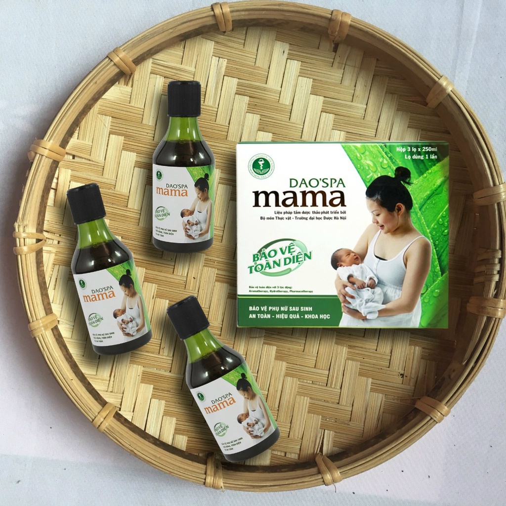 Xông tắm cho mẹ sau sinh Dao'spa mama chính gốc Dao đỏ, Đại học Dược HN - DK Pharma - 250ml/chai