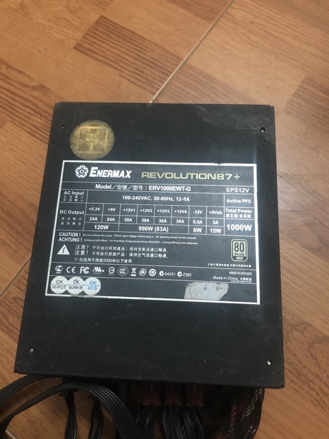 Nguồn nguyên bản Enermax 1000w chạy tốt