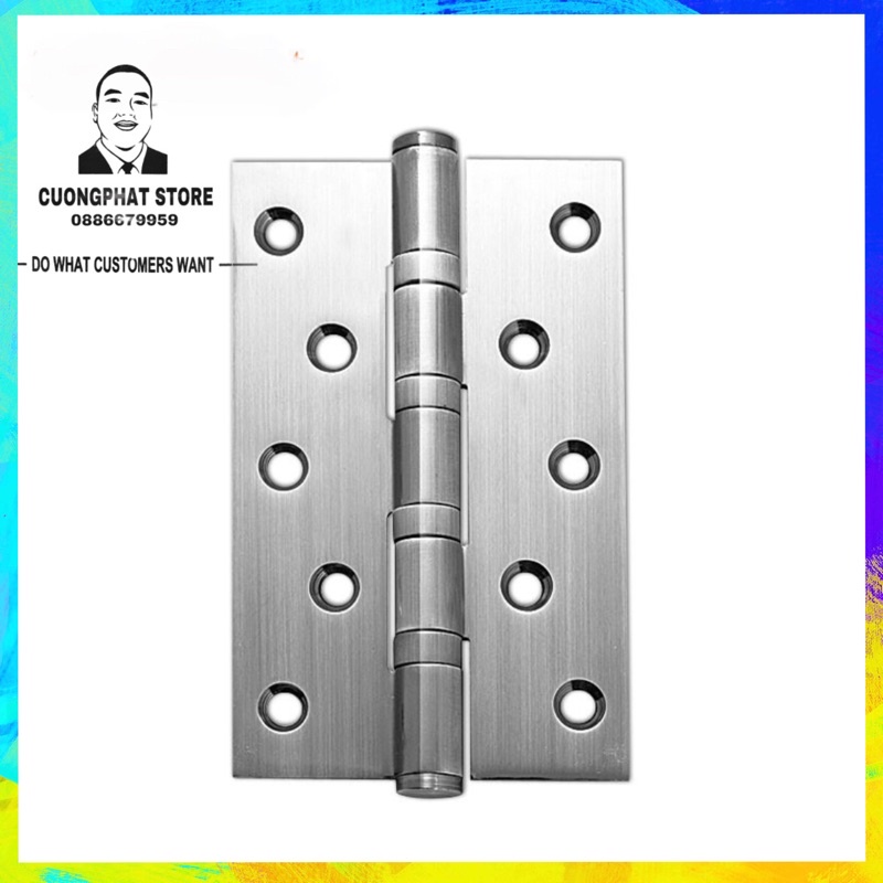 Bản lề 5x3x3 inox 304 dày dặn bền bỉ dùng cho cưa nhựa nhôm kính gỗ